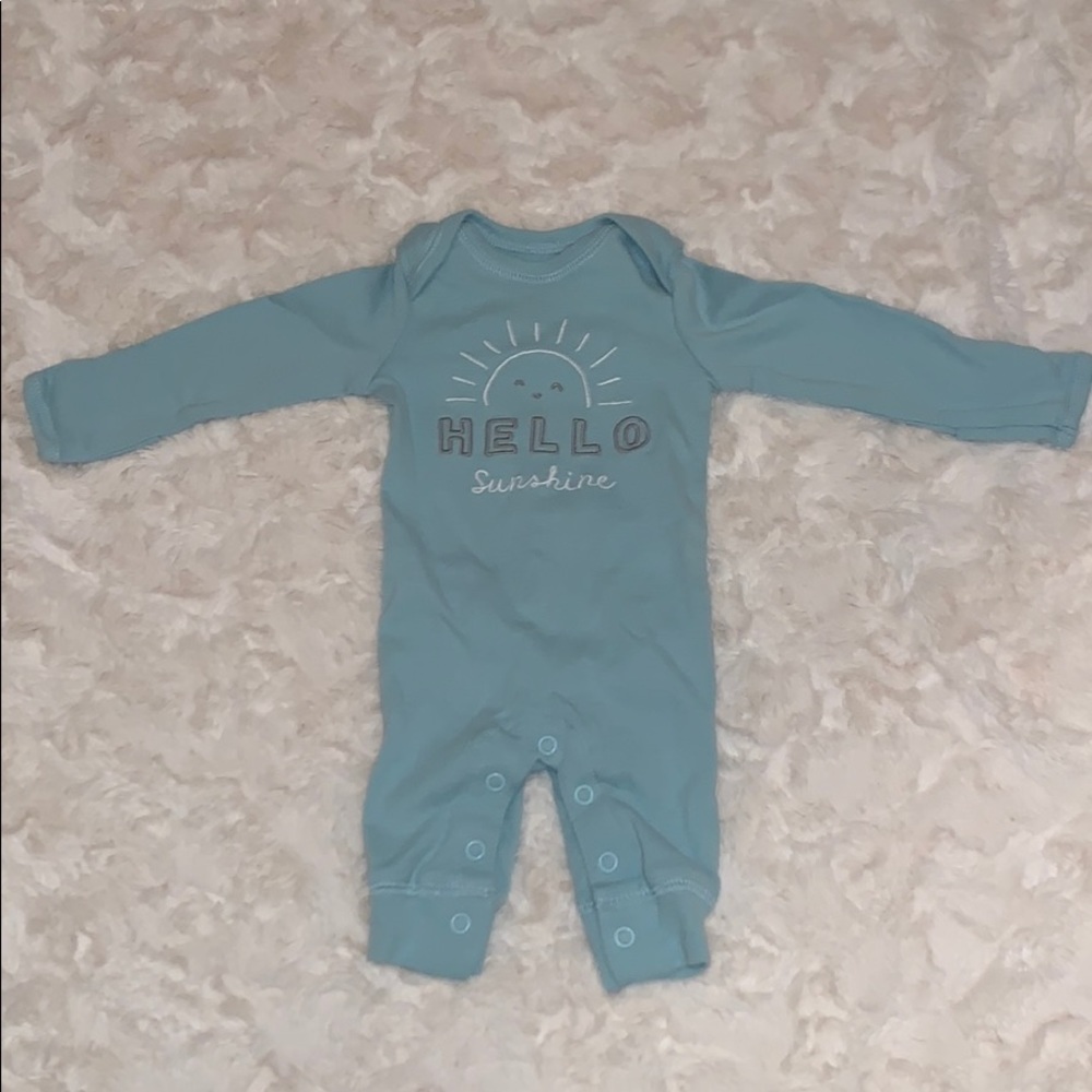 Baby boy snapped romper